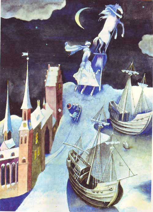 Иллюстрации Виктора Пивоварова к сказке «Снежная королева»