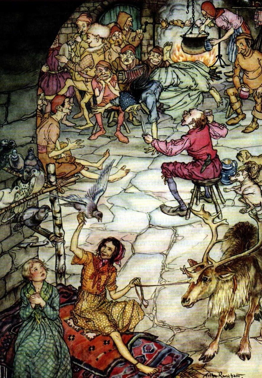 Иллюстрации Артура Рэкхема к сказке «Снежная королева»
