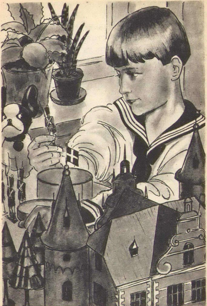 Иллюстрации Ивана Рерберга к сказке «Стойкий оловянный солдатик»
