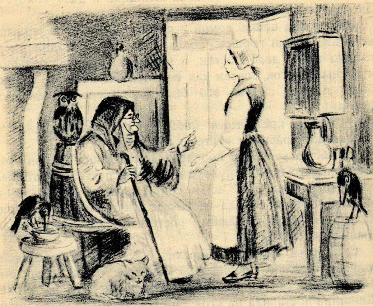 Иллюстрации Константина Рудакова к сказке «Дюймовочка»