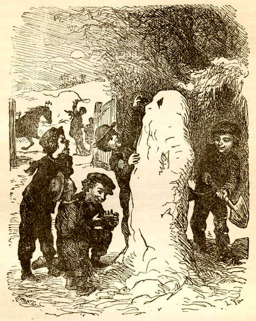 Иллюстрации Лоренца Фрюлиха к сказке «Снеговик»