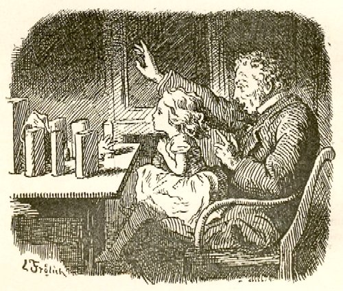 Иллюстрации Лоренца Фрюлиха к сказке «В детской»