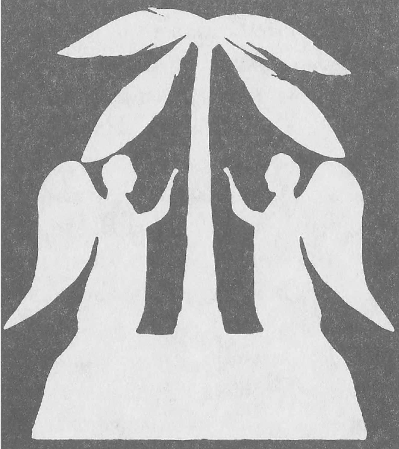 Ангелы под пальмой. Иллюстрация Х.К. Андерсена