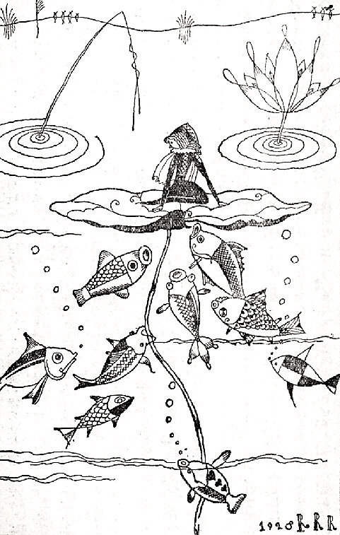 Иллюстрации Takeo Takei к сказке «Дюймовочка»
