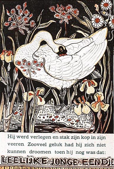 Иллюстрации Теодоруса ван Хойтема к сказке «Гадкий утенок»
