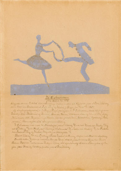 Балерина и Пьеро. 1859 г.
