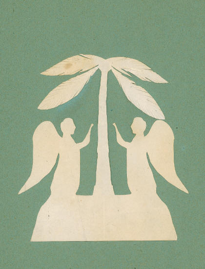Двое ангелов под пальмой