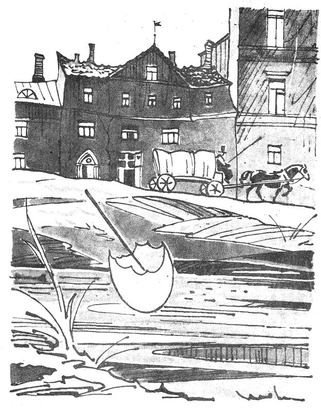 Иллюстрации Валерия Алфеевского к сказке «Штопальная игла»