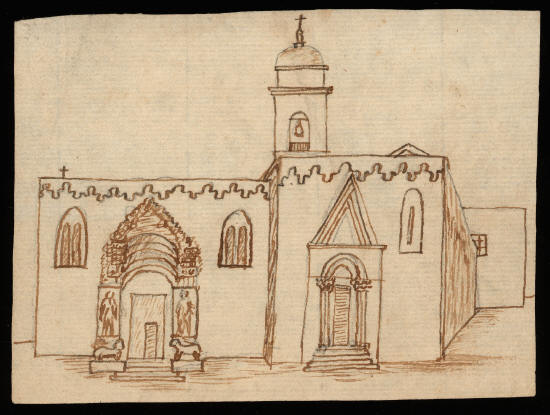 Х.К. Андерсен. Церковь Сан-Квирико-д'Орча, Италия, 3 апреля 1834 года