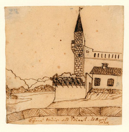 Х.К. Андерсен. Городская стена в Триенте, Италия. 26 апреля 1834 года