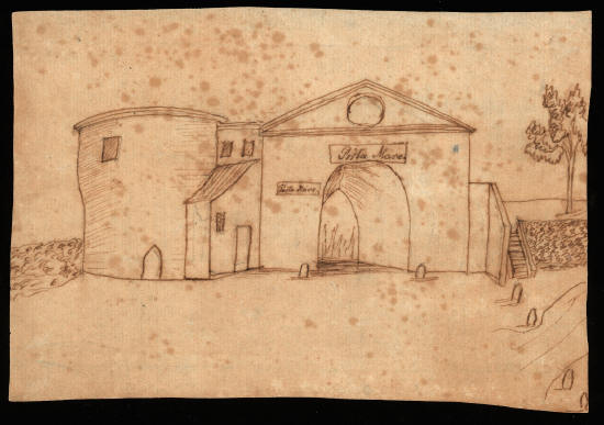 Х.К. Андерсен. Ворота Маре. Феррара, Италия. 18 апреля 1834 года