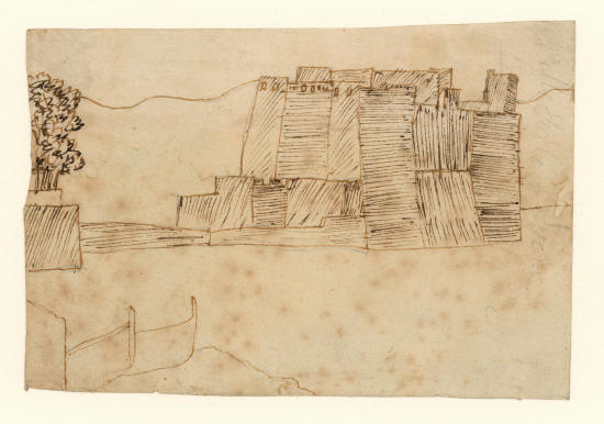 Х.К. Андерсен. Неаполитанский замок. Кастель-дель-Ово, Мегарис, Неаполь, Италия. 1834 год
