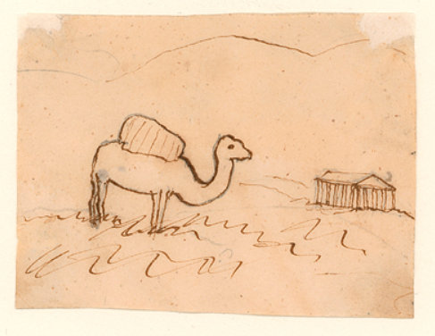 Х.К. Андерсен. Верблюд на Афинском Акрополе. Греция. 4 апреля 1841 года