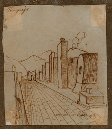 Х.К. Андерсен. Улица Помпей в Италии. 3 марта 1834 года