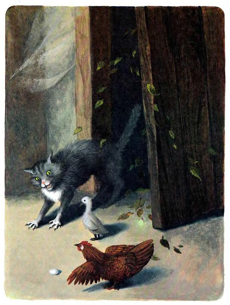 Иллюстрации Анастасии Архиповой к сказке «Гадкий утенок»