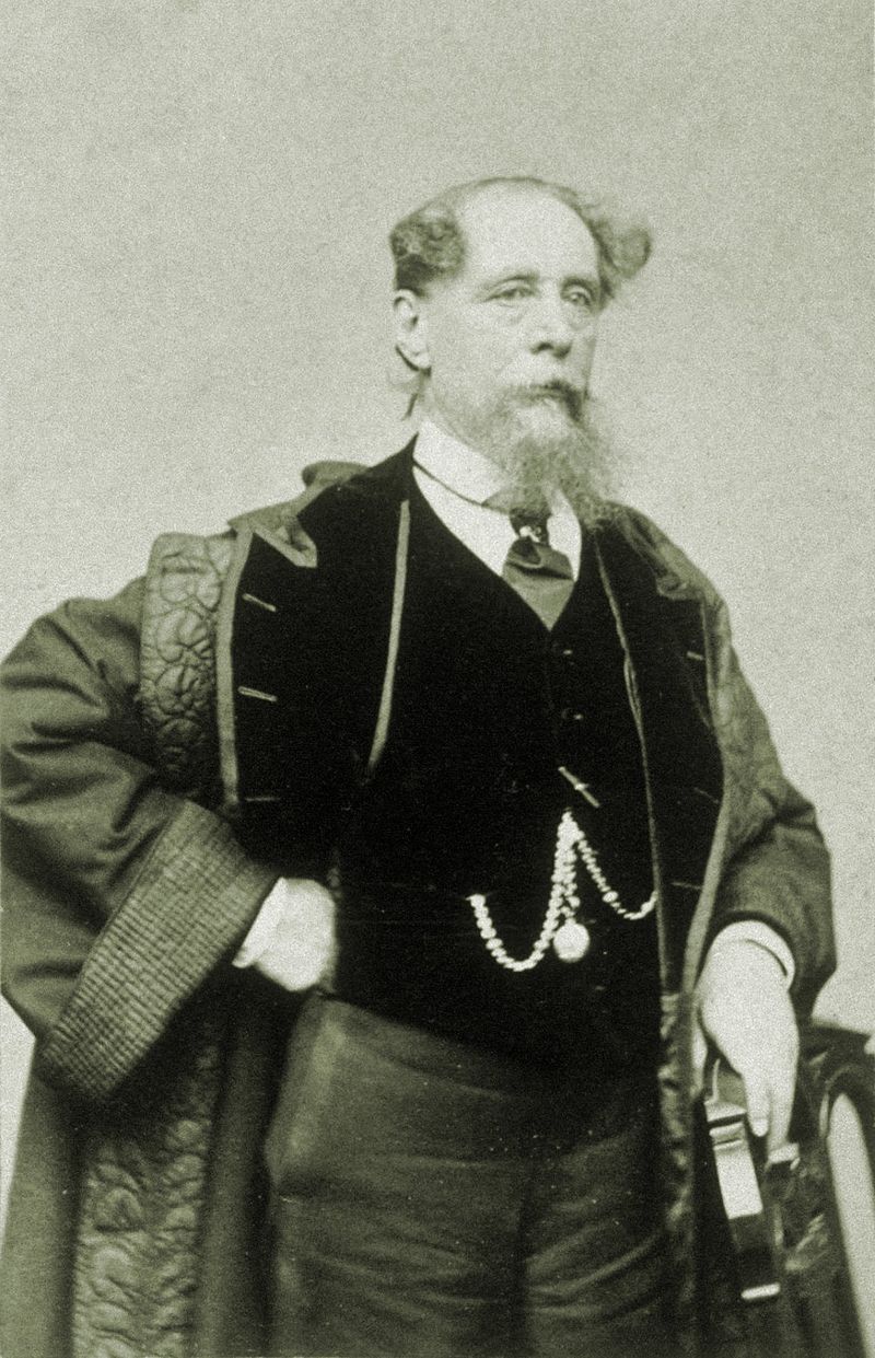 Диккенс на фотографии Джеремайи Герни во время нью-йоркской поездки 1867—1868 гг.