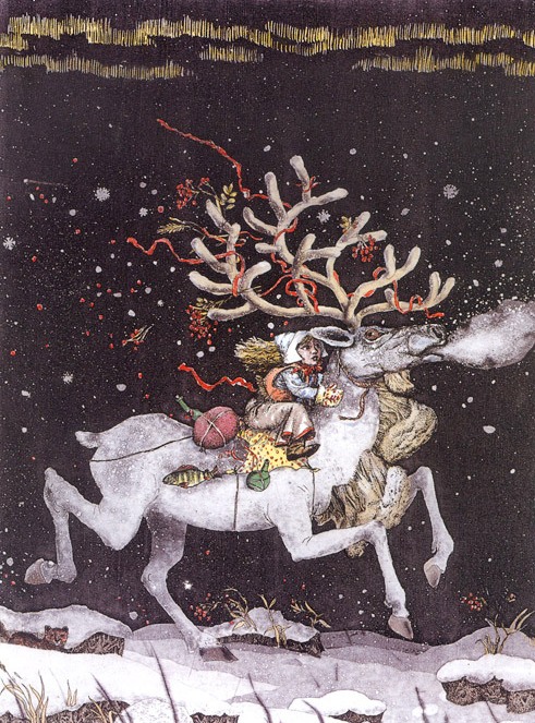 Иллюстрации Бориса Диодорова к сказке Андерсена «Снежная королева»