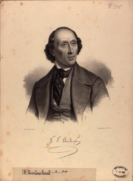 Ханс Кристиан Андерсен. Фотограф Эм. Грундтвиг, 1848