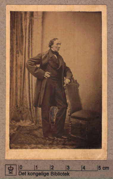 Ханс Кристиан Андерсен. Фотограф Георг Э. Хансен, 1861