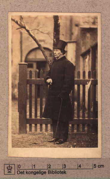 Ханс Кристиан Андерсен. Фотограф Теодор Коллин, 1862