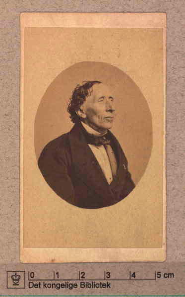 Ханс Кристиан Андерсен. Фотограф Вильхельм Шрёдер, 1862