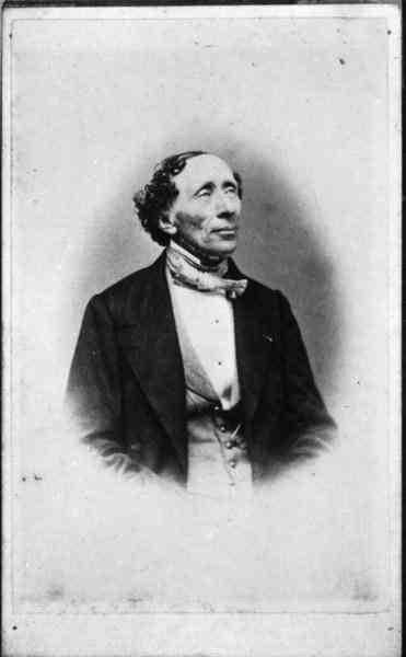 Ханс Кристиан Андерсен. Фотограф Бютц Мюллер и Ко, 1863