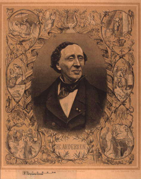 Ханс Кристиан Андерсен. Фотограф Бютц Мюллер и Ко, 1864