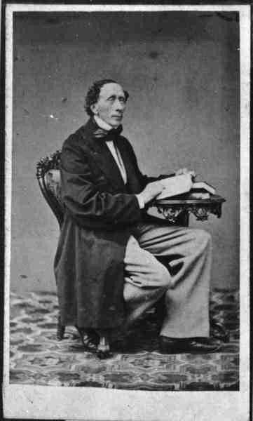 Ханс Кристиан Андерсен. Фотограф В.А. Эврениус и П.Л. Квист, 1865