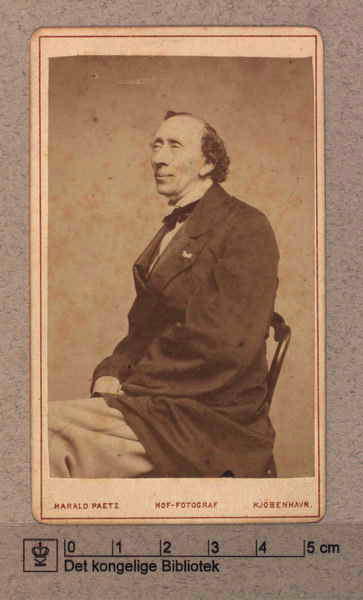 Ханс Кристиан Андерсен. Фотограф Харальд Паец, 1866