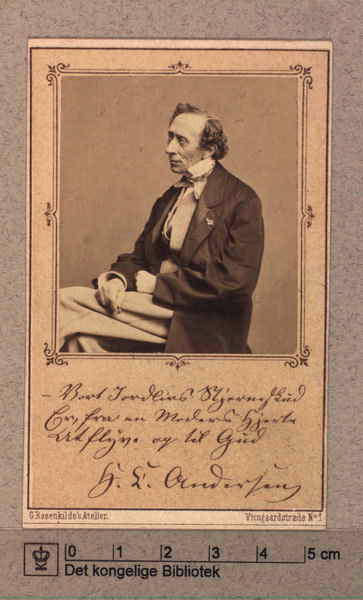 Ханс Кристиан Андерсен. Фотограф Георг Розенкильд, 1866