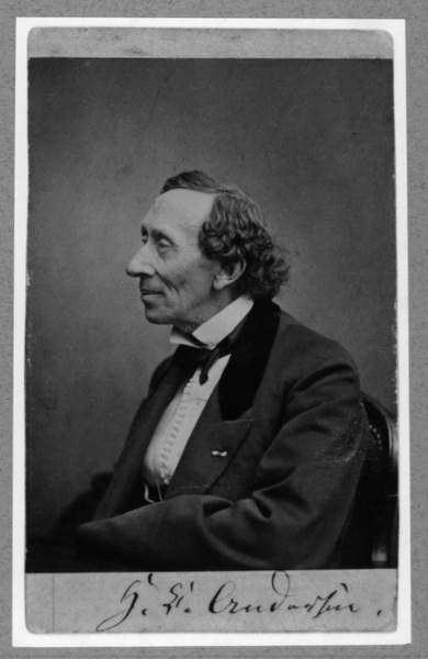 Ханс Кристиан Андерсен. Фотограф Тора Халлагер, 1869