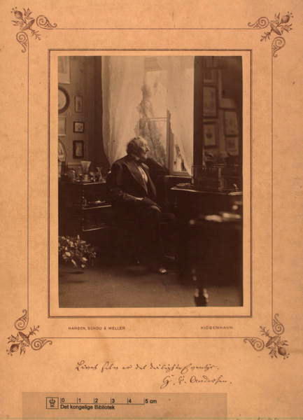Ханс Кристиан Андерсен. Фотограф Хансен, Шоу и Веллер, 1874