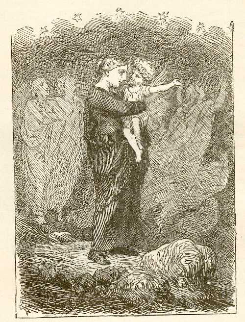 Иллюстрации Лоренца Фрюлиха к сказке «На могиле ребенка»
