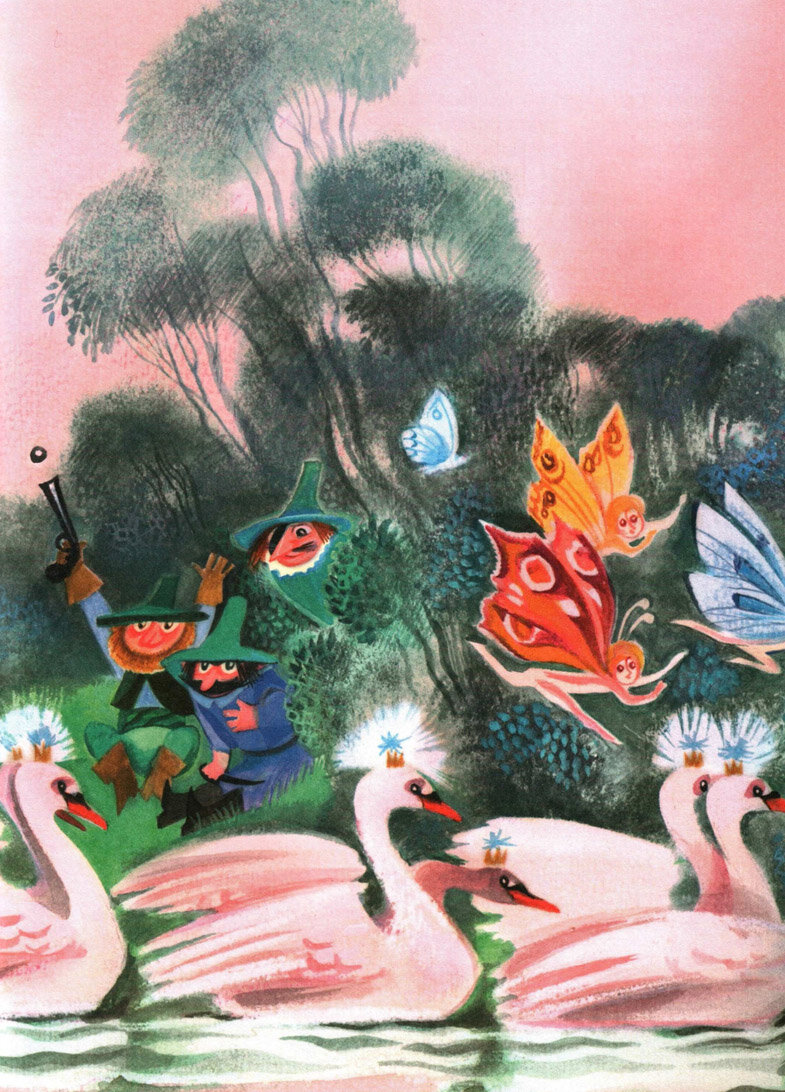 Иллюстрации Ники Гольц к сказке «Оле-Лукойе»