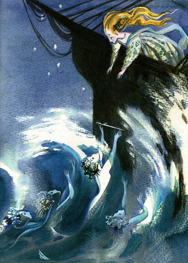 Иллюстрации Ники Гольц к сказке «Русалочка»