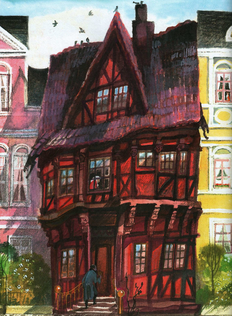 Иллюстрации Ники Гольц к сказке «Старый дом»