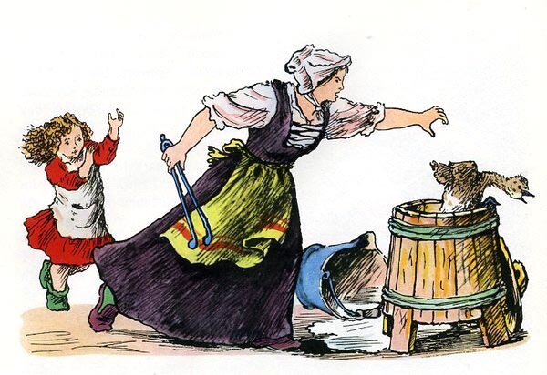 Иллюстрации Владимира Конашевича к сказке «Гадкий утенок»