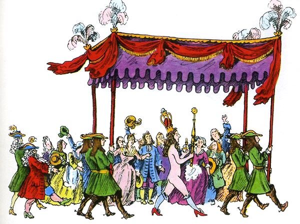 Иллюстрации Владимира Конашевича к сказке «Новое платье короля»