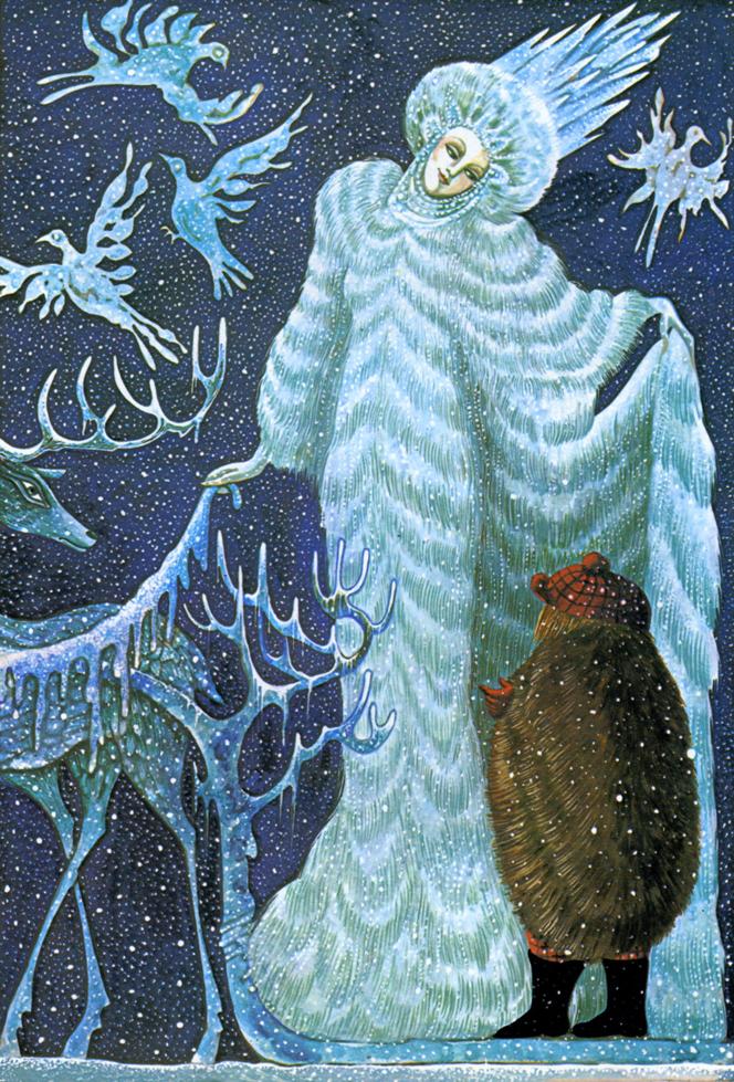 Иллюстрации Эррола Ле Кейна к сказке «Снежная королева»