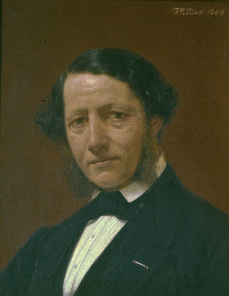 Портрет Морица Г. Мельхиора, написанный Ф.К. Лундом в 1865 году
