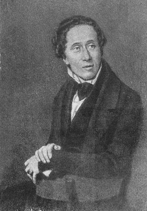 Андерсен в 1836 году