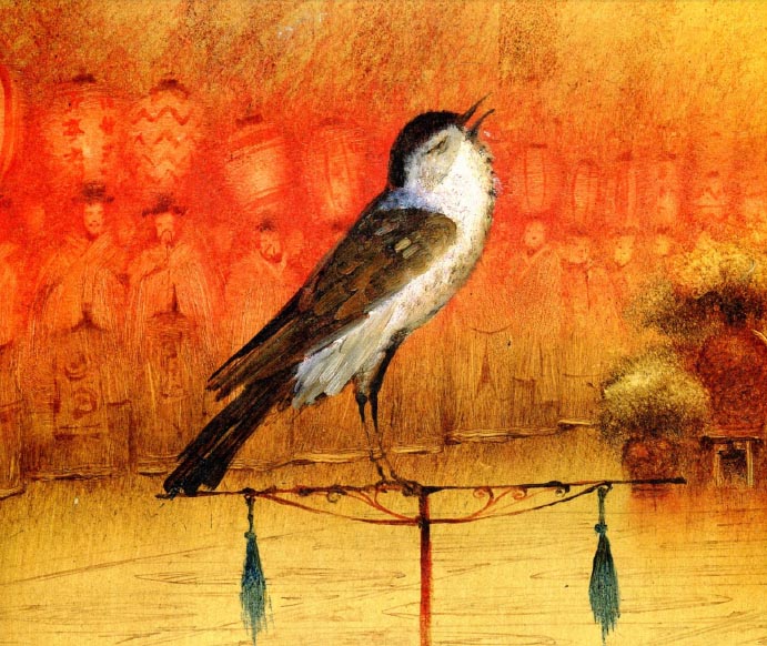 Иллюстрации Игоря Олейникова к сказке «Император и соловей»
