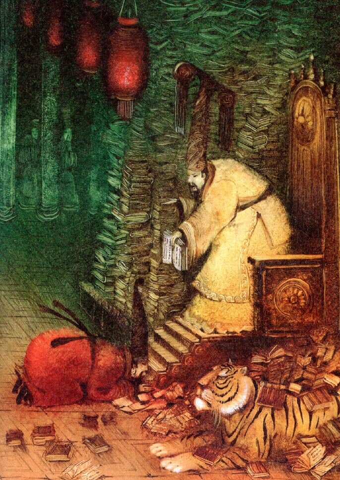 Иллюстрации Игоря Олейникова к сказке «Соловей»