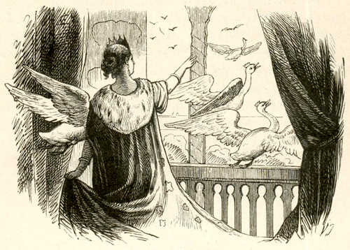 Иллюстрации Вильхельма Педерсена к сказке «Дикие лебеди»