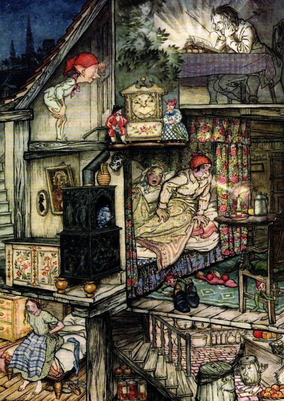 Иллюстрации Артура Рэкхема к сказке «Цветы маленькой Иды»