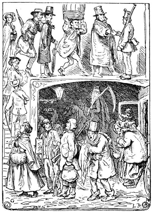 Иллюстрации Лоренца Фрюлиха к сказке «Двенадцать пассажиров»