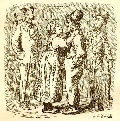 Иллюстрации Лоренца Фрюлиха к сказке «Уж что муженек сделает, то и ладно»