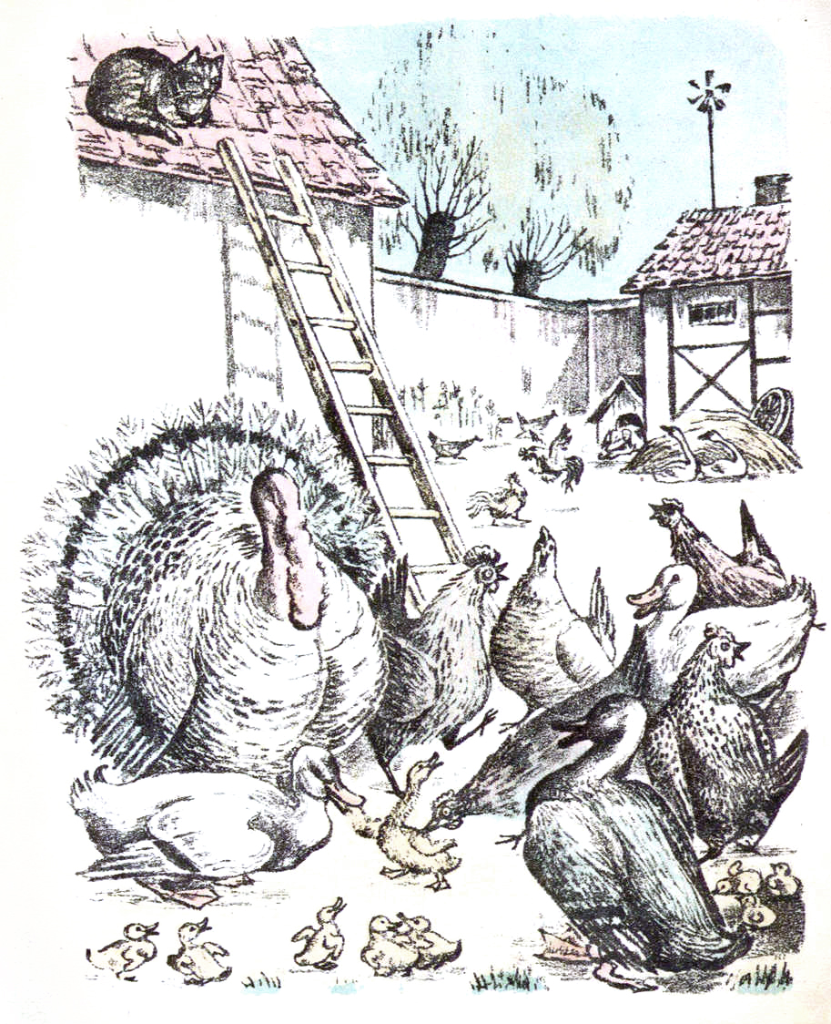 Иллюстрации Елены Сафоновой к сказке «Гадкий утенкок»