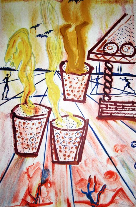 Иллюстрация Сальвадора Дали к сказке «Девочка, которая наступила на хлеб»