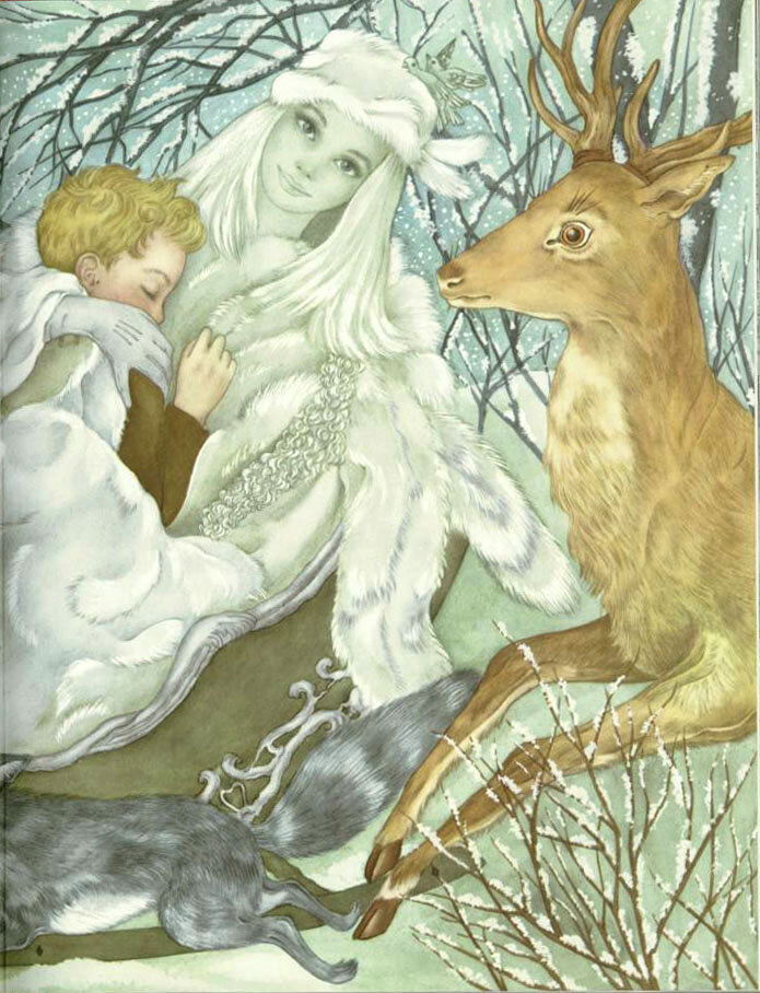 Иллюстрации Адриенны Сегур к сказке «Снежная королева»